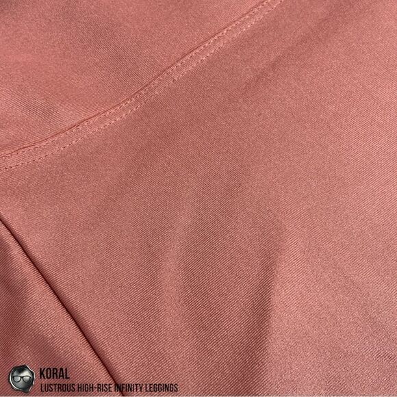 KORAL LUSTROUS INFINITY HIGH-RISE LEGGINGS IN SAND SHEEN PINK WOMEN’S SIZE SMALL - Picture 6 of 14